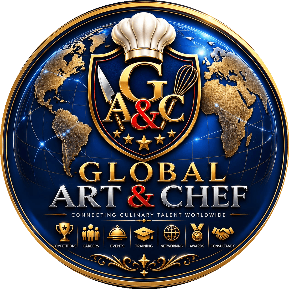 Global Art & Chef emblem
