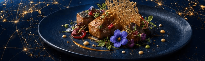 Signature culinary dish plated by a Global Art & Chef member